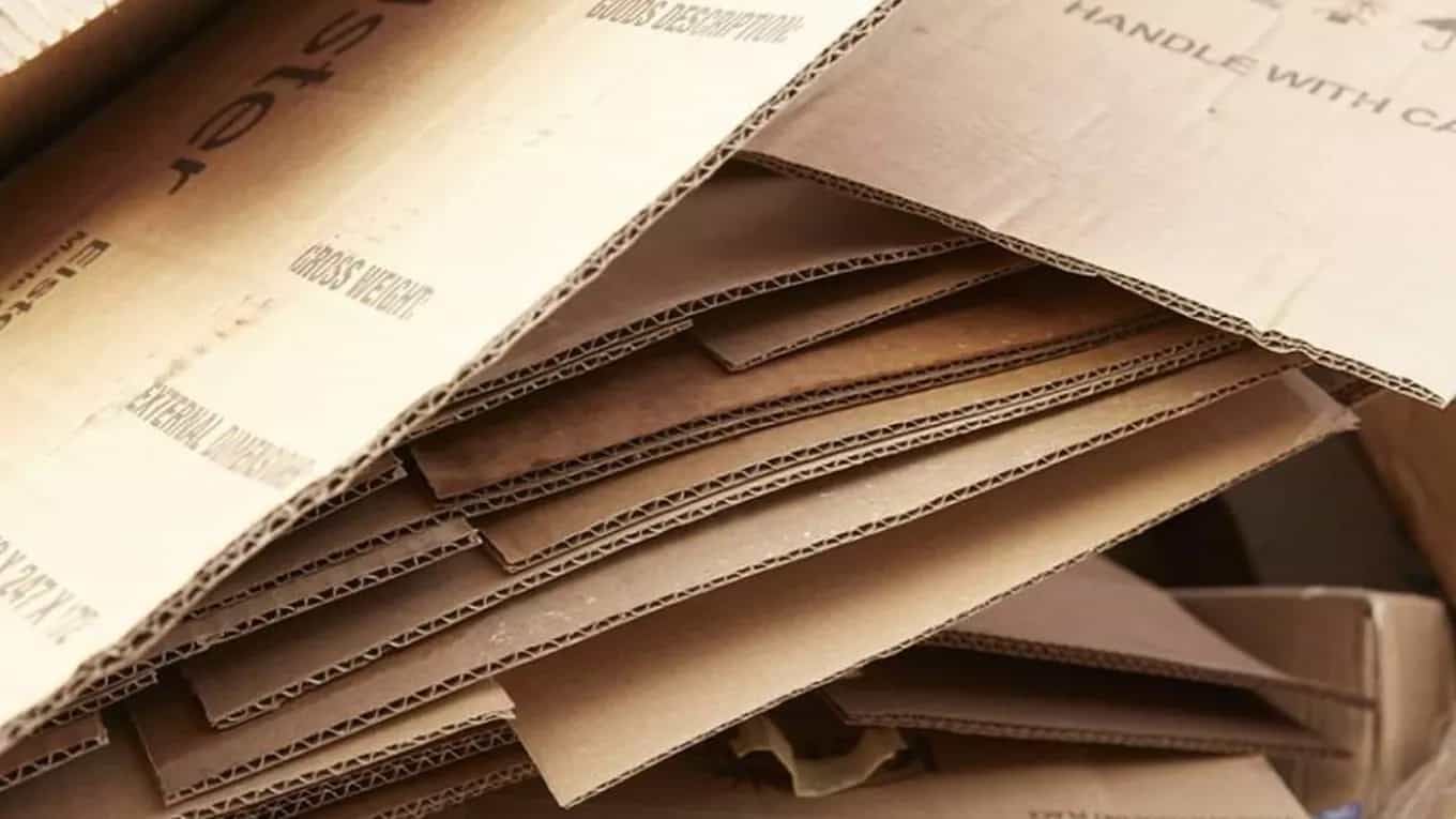 Cardboard waste